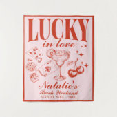 Custom Las Vegas Junggeselinnen-Abschied Personali Wandteppich (Vorderseite)