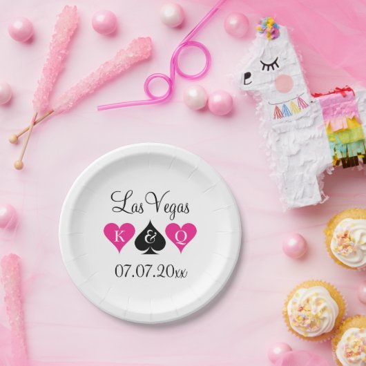 Custom Las Vegas Poker Thema Hochzeitsfeier Teller (Party)