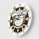 Custom - Las Vegas Style - Man Cave Große Wanduhr (Winkel)