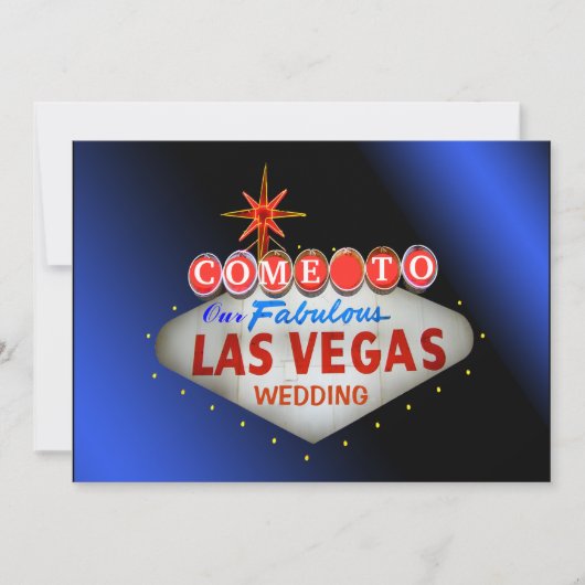 Custom Las Vegas Wedding Einladungen (Vorderseite)