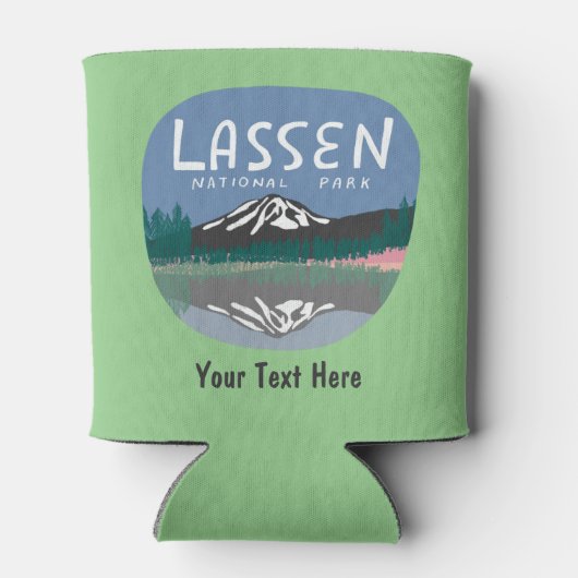 CUSTOM Lassen Nationalpark Art Dosenkühler (Rückseite)