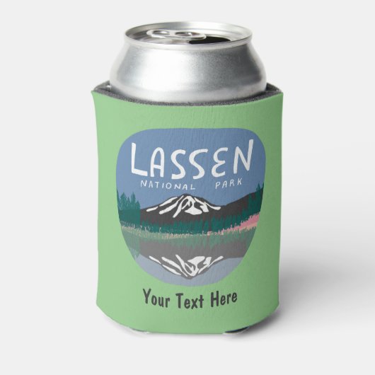 CUSTOM Lassen Nationalpark Art Dosenkühler (Kanne Rückseite)