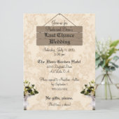 Custom Last Chance Hochzeiten Einladungen (Stehend Vorderseite)
