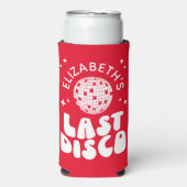 Custom Last Disco Bacheloretto Selters Dosenkühler (Seltzer Vorderseite)