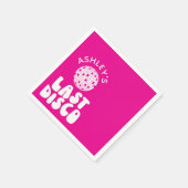 Custom Last Disco Bacheloretto Serviette (Ecke)