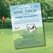 Custom Last Swing Golf Theme Bachelor Par-T Einladung