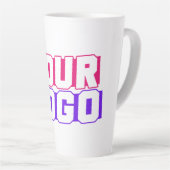 Custom Latte Coffee Cup - Hinzufügen Ihres Logos Milchtasse (Rechte Ecke)