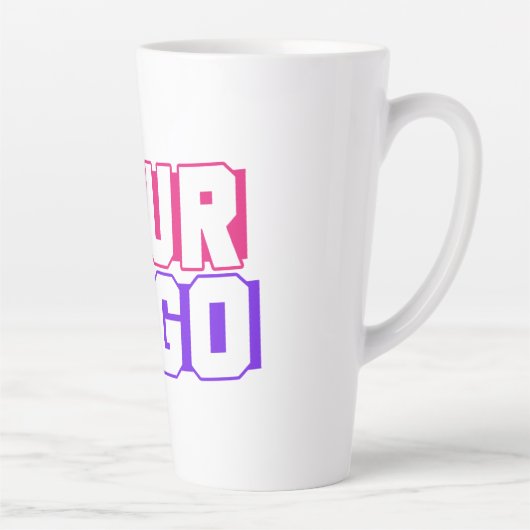 Custom Latte Coffee Cup - Hinzufügen Ihres Logos Milchtasse (Rechts)