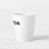 Custom Latte Mug Blank Template - 12oz Milchtasse (Vorderseite)