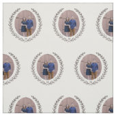 Custom Laurel Monogram Stoff (Muster)