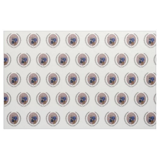 Custom Laurel Monogram Stoff (Fat Quarter (45,7 x 55,9 cm))