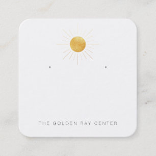 custom-Laurie- Behalten - mit Löchern Quadratische Visitenkarte