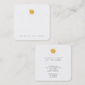 custom-Laurie- Behalten - mit Löchern Quadratische Visitenkarte (Vorne/Hinten)