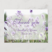 Custom Lavendel Bohemisch Vielen Dank Postcards Postkarte (Vorderseite)
