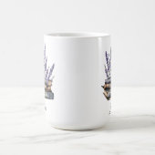 Custom Lavendel Floral Book Tasse, Buchgeschenk Kaffeetasse (Mittel)