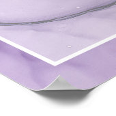 Custom Lavendel Rose Abstrakt Willkommen Poster (Ecke)