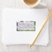 Custom Lavender Bohemische Wedding Address Labels Adressaufkleber (Insitu)