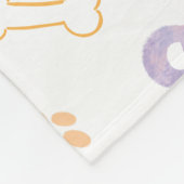 Custom lavender chihuahua Silhouette blanket Fleecedecke (Ecke)