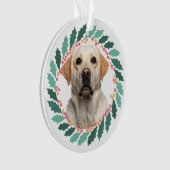 Custom lavender Labrador Retriever ornament Gift (Vorderseite)