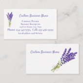 Custom Lavender lila mauve Garden Blume Busin Visitenkarte (Vorne/Hinten)