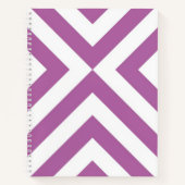 Custom Lavender und White Chevrons Notebook Notizbuch (Vorderseite)