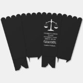 Custom Law School Black Graduation Party Popcorn Geschenkschachtel (Ungeklappt)