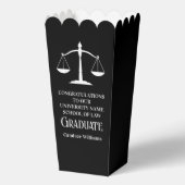 Custom Law School Black Graduation Party Popcorn Geschenkschachtel (Vorderseite)