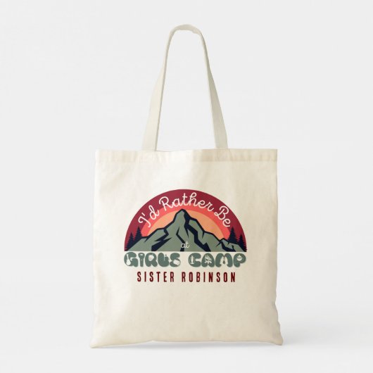 Custom LDS Girls Camp YW Camp Tote Bag Tragetasche (Rückseite)