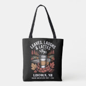 Custom Leafs Laughs Lattes Fall Trip Tasche (Rückseite)