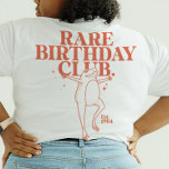 Custom Leap Year Froscher Leaper Seltenes Geburtst T-Shirt<br><div class="desc">Tauchen Sie ein in den Geburtstagsbash wie ein Spitzfingel mit unserem "Selten Geburtstagsclub"-Tee! Entfesseln Sie das Schaltjahr mit einem Hauch Spaß und einem unglaublich witzig Froschdesign. Dieser personalisierte T - Shirt ist das ultimative Geschenk für ihn und sie und verwandelt die geborenen am 29. Februar in zertifizierte Leapers - für...</div>