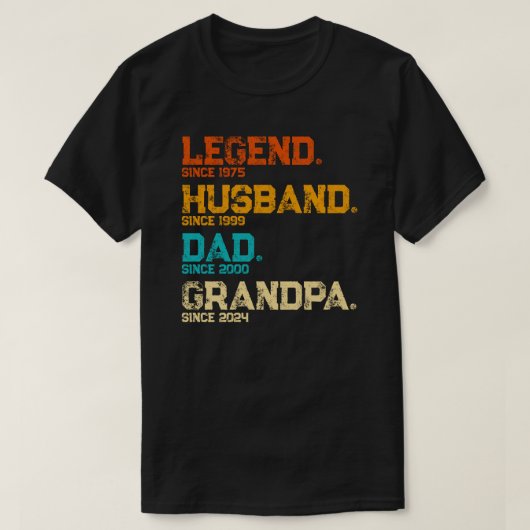 Custom Legend Husband Vater Opa seit Epic Jahren T-Shirt (Design vorne)