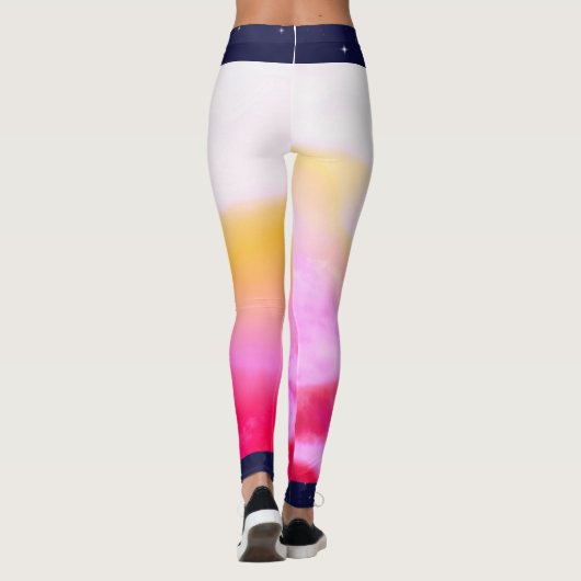 Custom Leggings NIGHT SKY AND DAYBREAK (Rückseite)