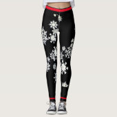 CUSTOM LEGGINGS SNOWFLAKE MIT ROT (Vorderseite)