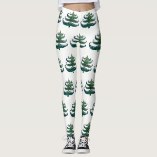 Custom Leggings Weihnachtsbäume