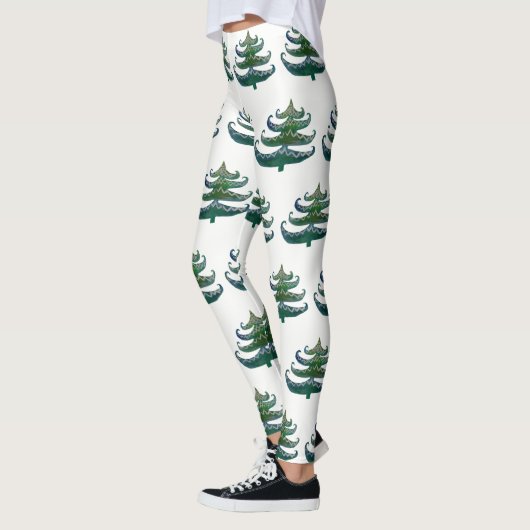 Custom Leggings Weihnachtsbäume (Links)