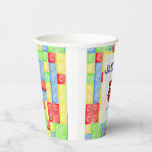 Custom Lego Themed Birthday Party Paper Cups  Pappbecher (Rechts)