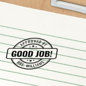 Custom Lehrer Name Good Job! Genehmigung der Hausa Permastempel