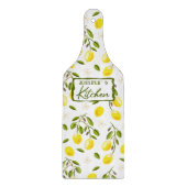 Custom Lemon, Citrus Yellow und Green Schneidebrett (Vorderseite)