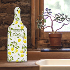 Custom Lemon, Citrus Yellow und Green Schneidebrett