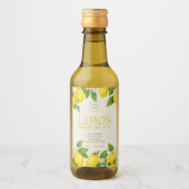 Custom Lemon Essential Oil Label Weinetikett (Vorderseite)