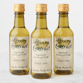 Custom Lemon Extract Oil Label Small Business Weinetikett (Flaschen)