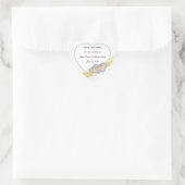 Custom Lemon Hearts Save the Date Stickers (Tasche)