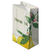 Custom Lemon Leaf Vielen Dank kleine Geschenktasch Geschenktüte (Vorderseite Schrägansicht)