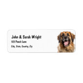 Custom Leonburger Dog Address Label (Vorne)