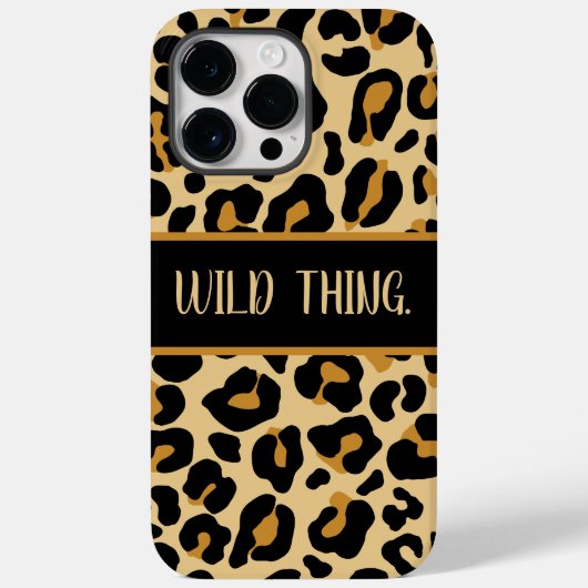 Custom Leopard Classic Moderne Print Classic Case-Mate iPhone Hülle (Rückseite)