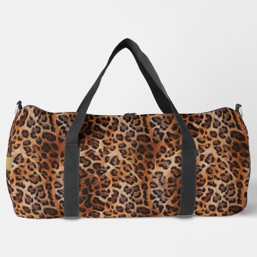 Custom Leopard Duffle Bag (Vorderseite)