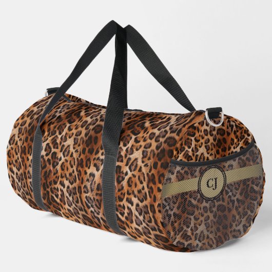 Custom Leopard Duffle Bag (Rechte Ecke)