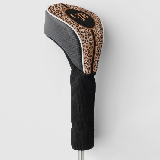 Custom Leopard Print Golf Head Cover Golf Headcover (angewinkelt)
