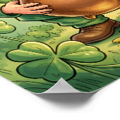 Custom Leprechaun Gnome Happy St. Patrick's Day  Poster (Ecke)