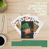 Custom Leprechaun St. Patricks Playing Cards Spielkarten